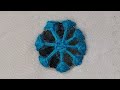 Mirror work tutorial | Super Easy Hand Embroidery mirror flower design idea