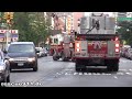 Engine 37 + Tiller ladder 40 + Tower ladder 23 FDNY