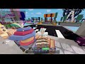 Bedwars hacker on their main account