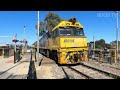 Iconic Passenger Trains DownUnder and loading Freights