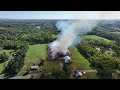 Drone Video | Hay fire to burn for weeks, officials say