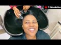 Finally Relaxed My Hair After 6months Stretch And This Happen 😳,Must Watch | Healthy Relaxed hair