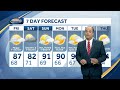 Video: Chance of rain heading into the weekend
