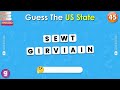 Can You Guess the 50 US States by Their Scrambled Names? ✅🗽 | Easy, Medium, Hard, Impossible