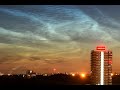 Beautiful Nocilucent Clouds display over London timelapse 4k