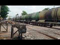 Oil Tanker Train Furiously Honking Moving Out Railgate Area