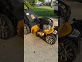 DeWalt RWD 163cc lawn mower. Going back to gas and here’s why.​⁠ @dewalttv #dewalt #lawnmower