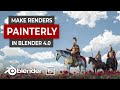 Make Painterly Renders in Blender 4.0 (Kuwahara Filter)