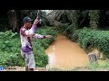 Strike bertubi tubi...!!Mancing di sungai ini saat banjir memang mantap