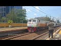 Kompilasi Kereta Api Di Stasiun Gondangdia : JR 205,TM 6000 New Livery,Argo Sindoro Tambahan