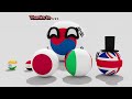 COUNTRIES SCALED BY WORDIEST LANGUAGES | Countryballs Animation