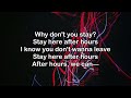 Kehlani - After Hours (Lyrics)