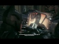 Batman creative interrogation scene with batmobile in Arkham Knight