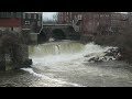 Middlebury, Vermont.  The falls on a warm, snowless Dec. 31, 2022.