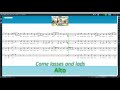 Come Lasses and Lads - Alto SATB (wind quartet) practice video