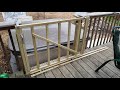 Homemade Sliding Deck Gate