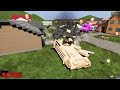 TANK BATTLE IN NEW CITY MAP! - Brick Rigs Multiplayer Gameplay - Lego Tank Battle