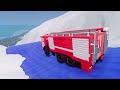 Cars Against ICY Undulating Road - BeamNG drive