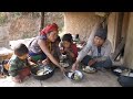 Real mukbang :) cooking mixed green vegetable curry recipe * village life
