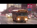 SCHOOL BUSES DRIVING IN GREATER MONTREAL AREA / OCT - DEC. 2018