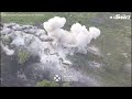 Dramatic moment wounded Ukrainian soldier surrounded by Russians is rescued by drone and tank