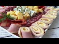 Красивая НАРЕЗКА на ПРАЗДНИЧНЫЙ СТОЛ! Как подать мясо, колбасу и сыр на одной тарелке!