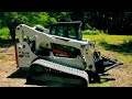 Clearing trees in our pasture with a skid steer