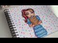 RE-DRAWING MY SISTER’S ART?! // Chatty Draw with Me ft. my sister’s art