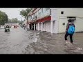 Connaught place, New Delhi near Indian Parliament All in heavy rain.