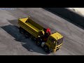 Trucks VS Downhill High Ramp Jump #3 BeamNG Drive