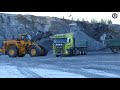 Liebherr R966 | Volvo L350F and Metso LT130E ,GP550 Crushers in a quarry