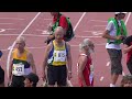 Men+90　100m Final　(Lyon2015　Masters Athletics Championships)