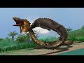 Sarcosuchus vs Titanoboa : Dinosaurs Battle Special #dinosaursbattles #dinosaur #dinosaurs