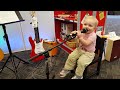 19 month old daughter acoustic session at guitar center