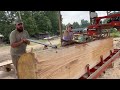 100+ Year OLD CYPRESS tree on the Sawmill! (Beautiful Grain Pattern!!!)