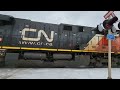 Awesome Approach View of CN Train 305 at Mavis Mills, NB