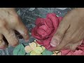 How to make a big-sized sculpture paste rose How to make a rise. Basic technique of rose making.