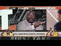 Shaq in shock after Hollins says neither Kobe nor MJ can fill LeBron’s shoes | First Take