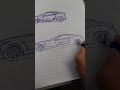 Automotive free hand drawing (pencil)