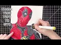 DEADPOOL & WOLVERINE | Drawing Deadpool (Ryan Reynolds) | Time-lapse
