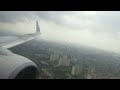 Approaching in showers and landing at Toronto