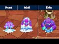 All Celestial Comparison (Yound vs. Adult vs. Elder) + Adult Vhamp | My Singing Monsters