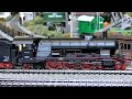 Large Procession of Model Steam Locomotives from USA, UK and Europe.