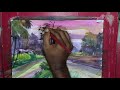 Easy watercolor landscape | watercolor for beginners