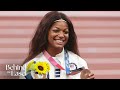 Olympic Gold Medalist Gabby Thomas Talks Simone Biles & Track & Field Group Chat | Behind The Easel