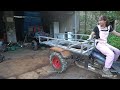 Restoring and making three-wheeled vehicles from old engines episode 3. Making barrels and painting