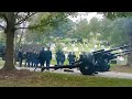 Awesome artillery salute to General at Arlington Cemetery