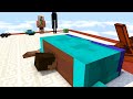 Minecraft Mobs : I WANT PIZZA RUNNER 4 CHALLENGE - Minecraft animation