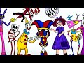 The Amazing Digital Circus NEW Coloring Pages / How to Color ALL CHARACTERS / NCS MUSIC