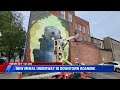New Mural underway on Church Ave in Downtown Roanoke